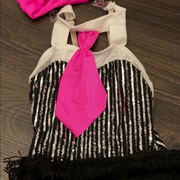 Jazz Musical Theatre Pink Fringe Dance costume - Picture 2 of 6